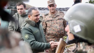 The Chairman of the Investigative Committee Artur Poghosyan with RA Minister of Defense Suren Papikyan Visited Southeastern Border Zone of the Republic